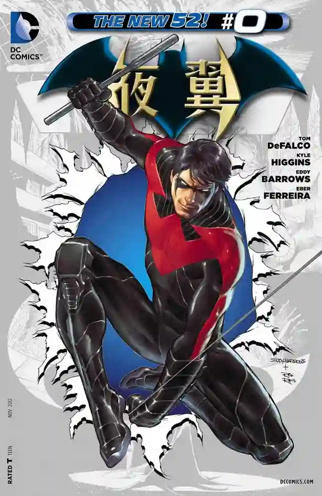 2012·新52夜翼-彩 封面